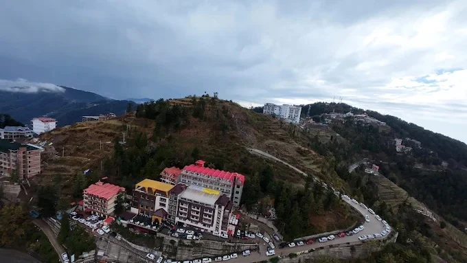 Alpine Holiday Inn amid the Kufri hills at dusk