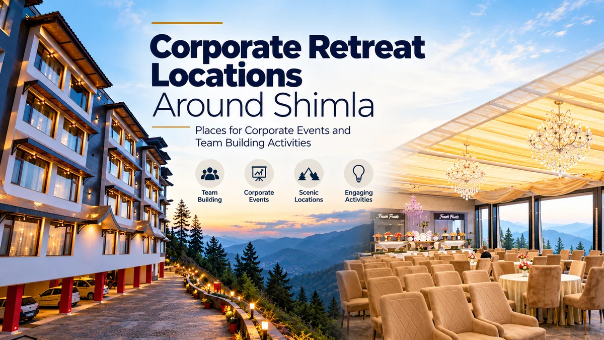 corporate retreat and conference setup at Alpine Holiday Inn, Kufri